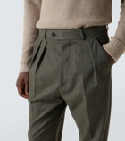 Loro Piana Stafford virgin wool straight pants