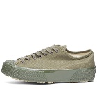 Artifact by Superga Men's 2424 Deadstock French Cotton Sneakers in Green/Dark Green