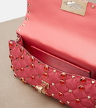 Valentino Garavani Rockstud Spike Small moiré shoulder bag