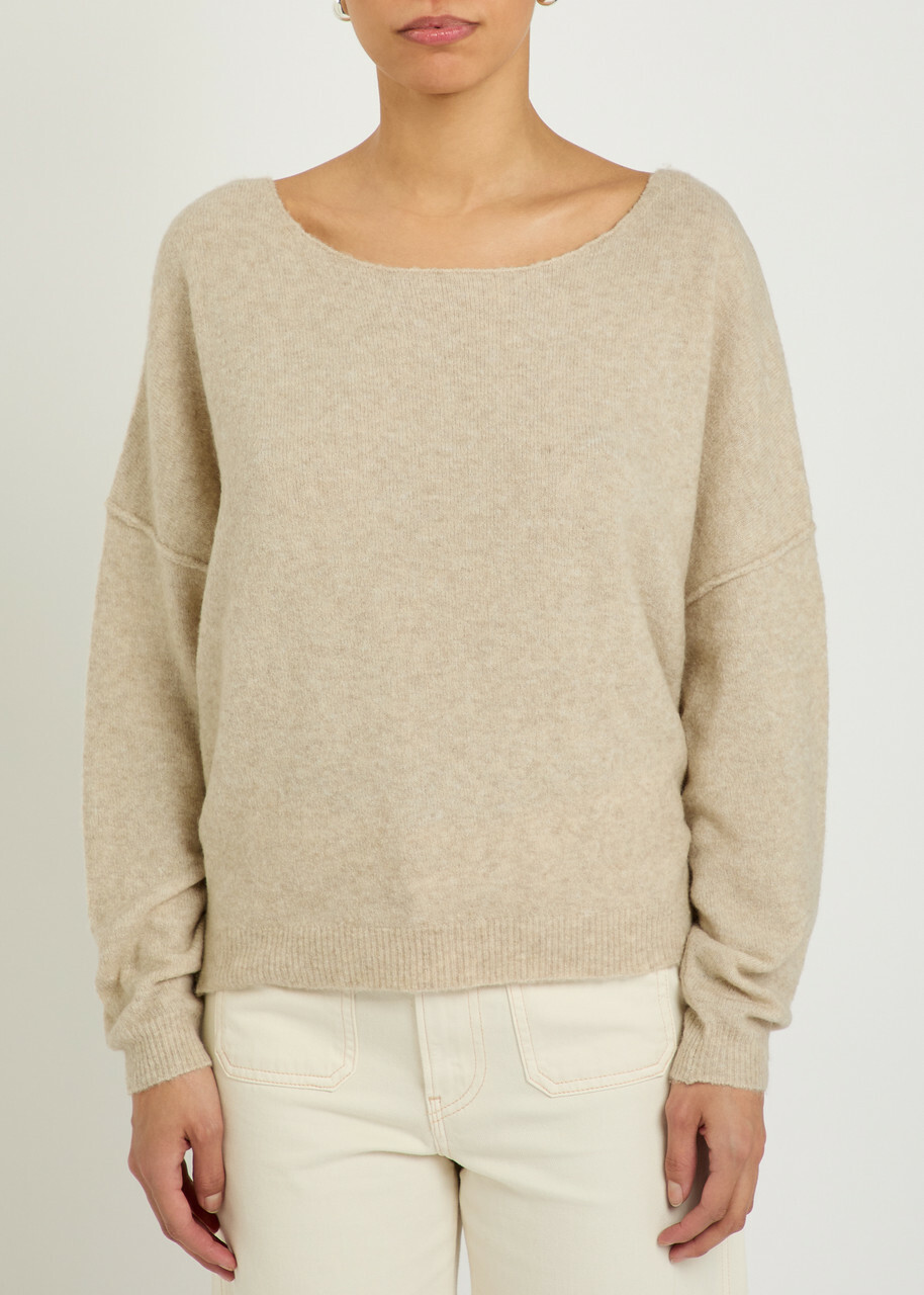 American Vintage Damsville Knitted Jumper Beige