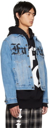 Faith Connexion Blue Print Denim Jacket