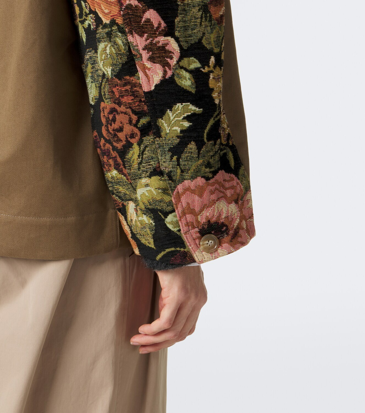 Simone Rocha Floral patchwork cotton jacket
