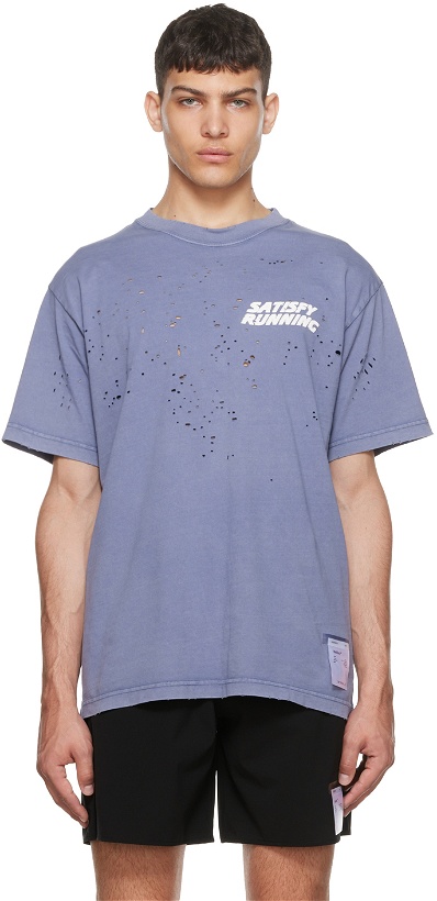 Photo: Satisfy Blue Organic Cotton T-Shirt