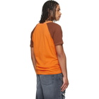 COÛT DE LA LIBERTÉ Orange Ty Cout Raglan Colorblock Print T-shirt