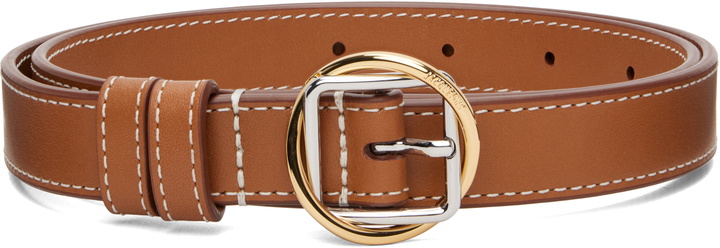 Photo: JACQUEMUS Brown 'The thin Salon' Belt
