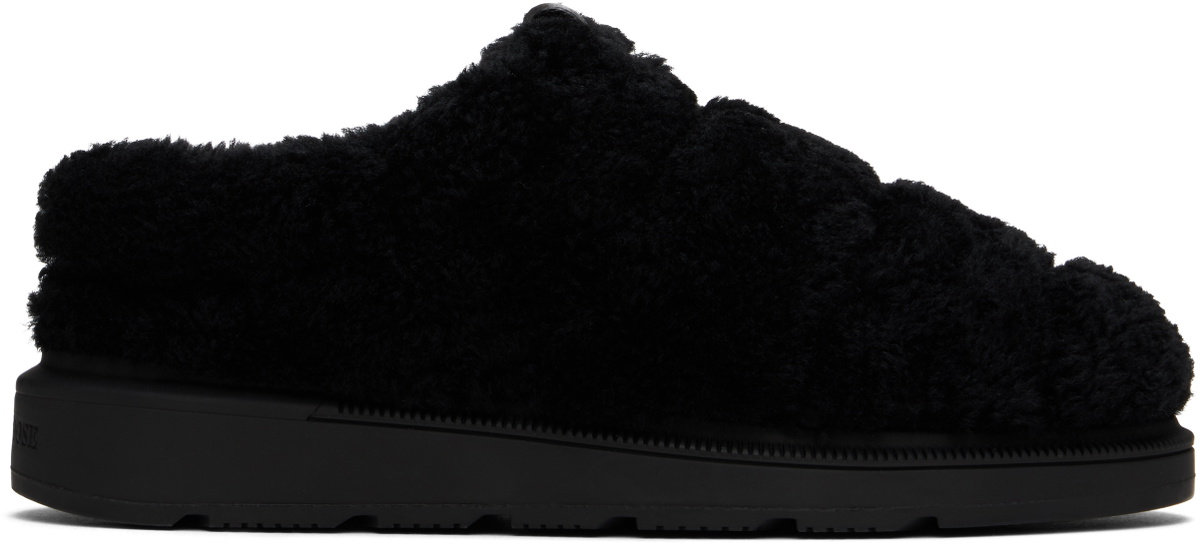 Canada Goose Black Porteau Shearling Mules