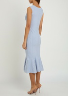 Loveshackfancy Tayleen Pointelle-knit Midi Dress Light Purple