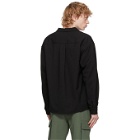 Kenzo Black Wool Shirt Jacket
