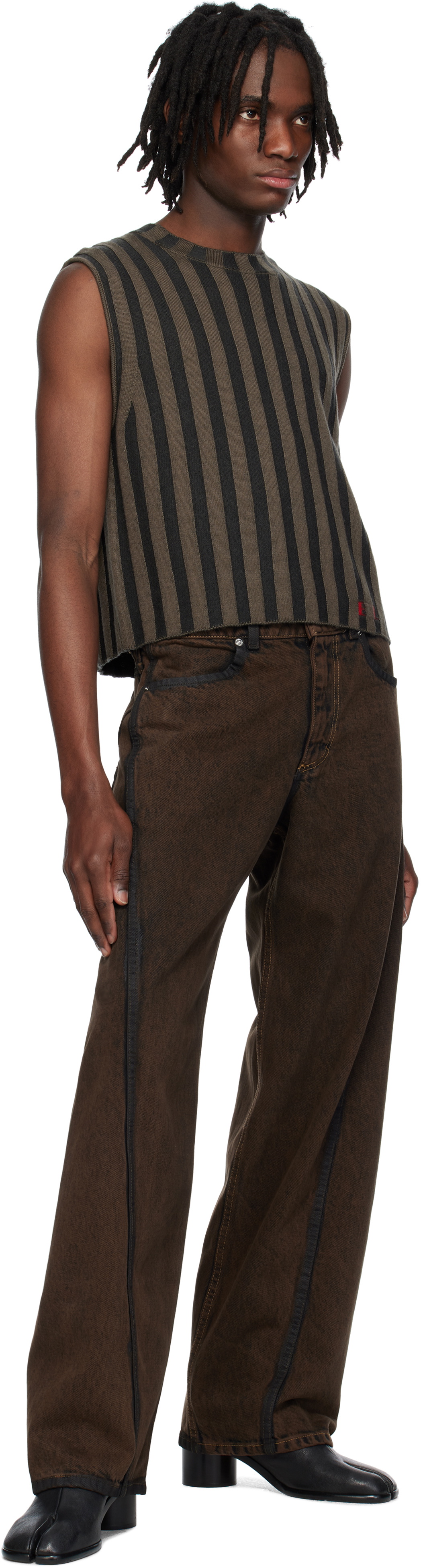 Eckhaus Latta Brown & Gray Keyboard Vest