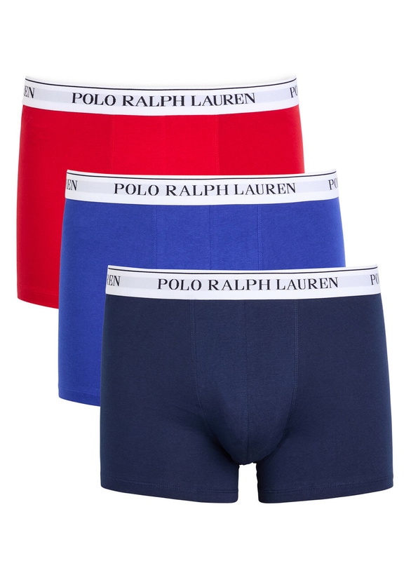 Photo: Polo Ralph Lauren Logo-jacquard Stretch-cotton Trunks set of Three Multicoloured