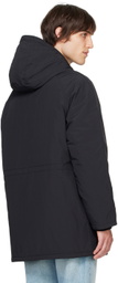 Maison Kitsuné Black Hooded Parka