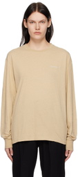 Saturdays NYC Khaki Chain Script Long Sleeve T-Shirt