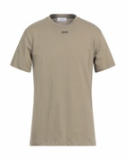 Off-white Mens T-shirt Khaki