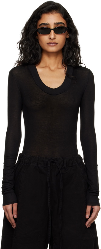 Photo: Entire Studios Black Circle Neck Bodysuit