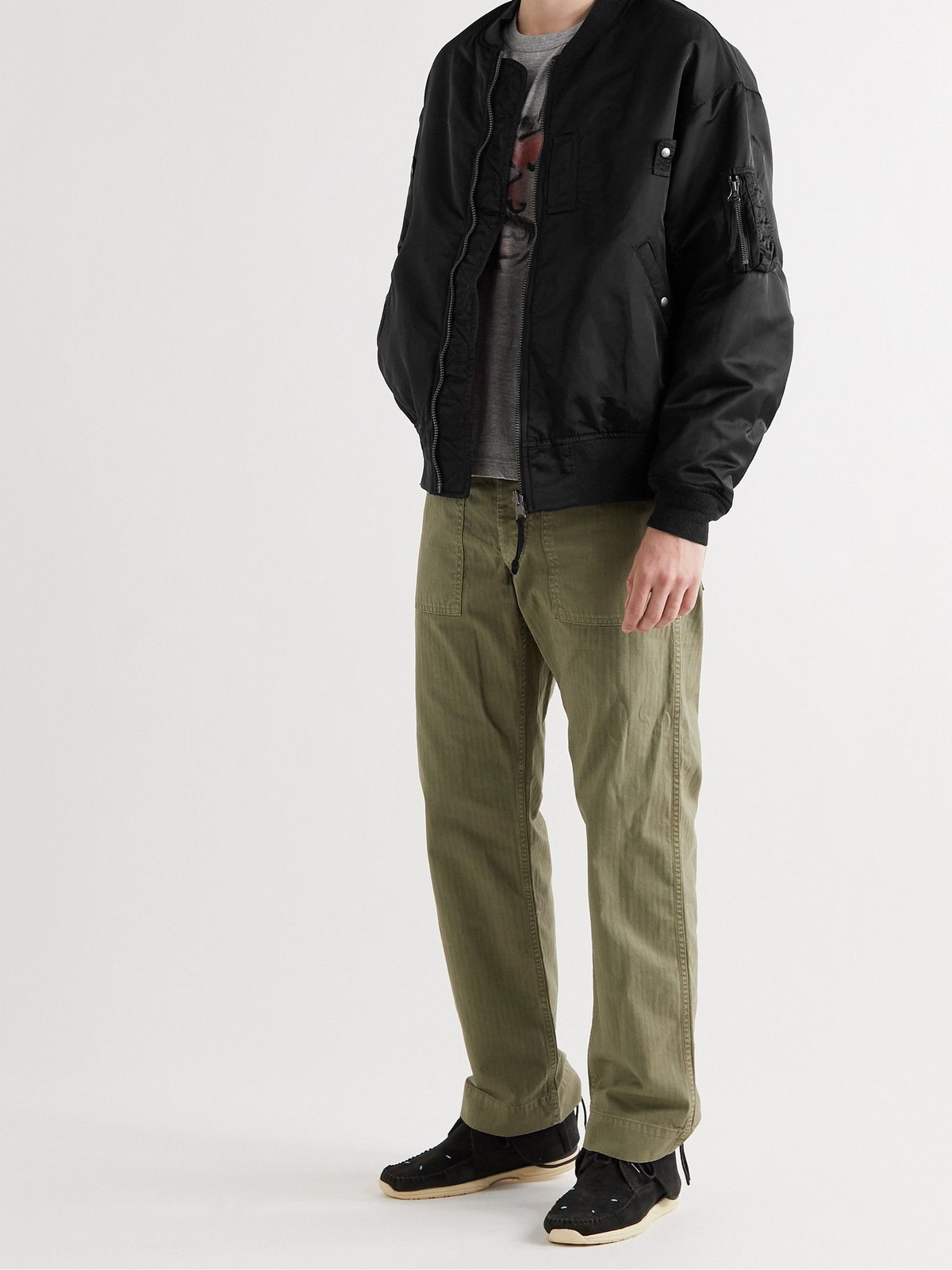 VISVIM - Thorson II Reversible Nylon Bomber Jacket - Black