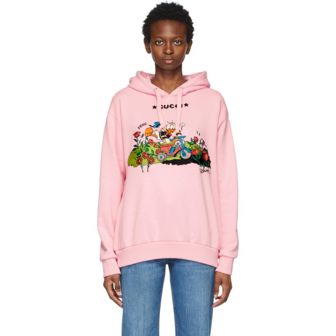 Photo: Gucci Pink Disney Edition Garden Donald Duck Hoodie