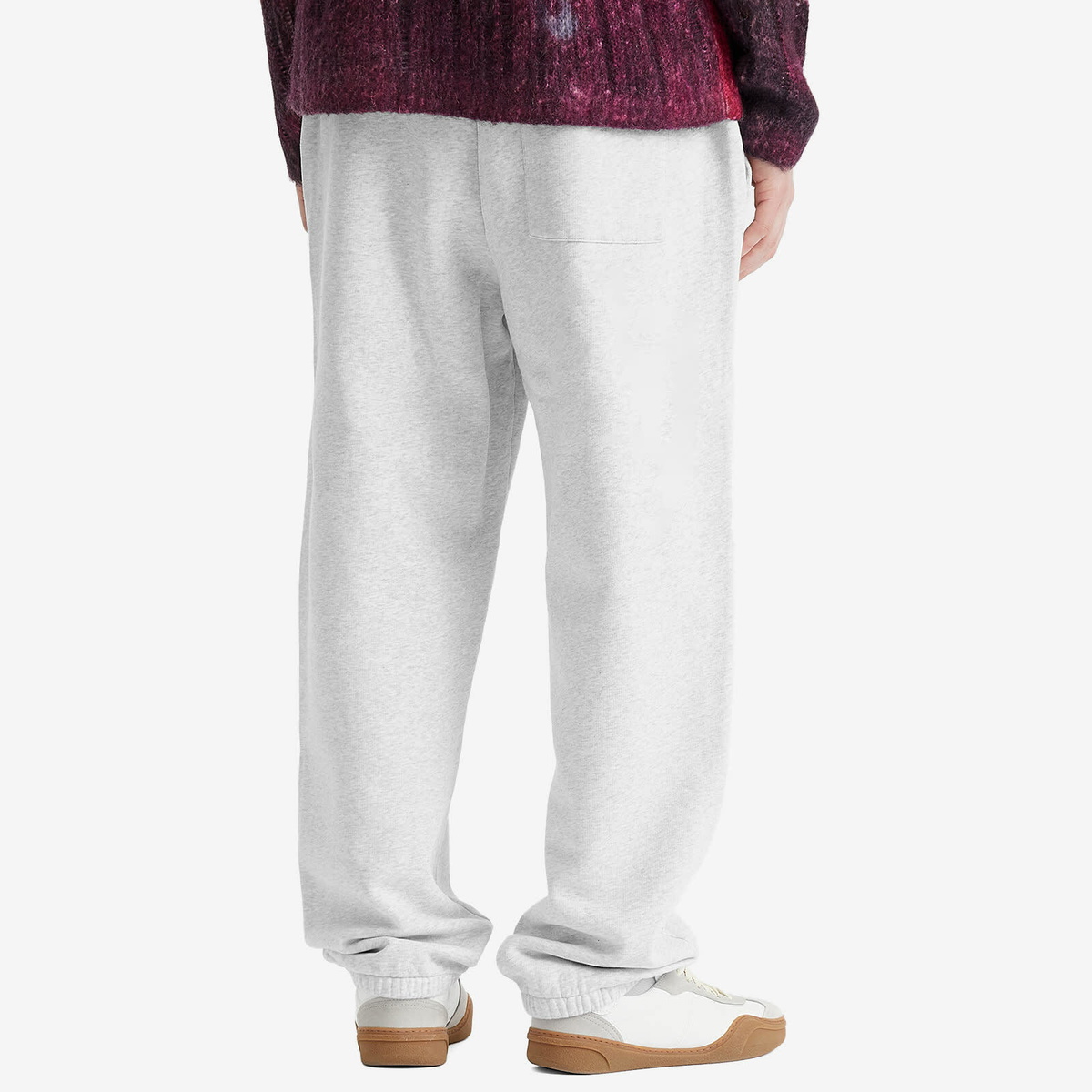 Acne Studios Men's Frack U X Melange Face Sweat Pants in Pale Grey Melange