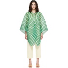 PLEATS PLEASE ISSEY MIYAKE Green Basket Madame-T Scarf