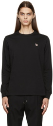 PS by Paul Smith Black Zebra Logo Long Sleeve T-Shirt