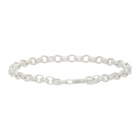 Hatton Labs Silver Diamond-Cut Belcher Bracelet