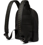 Serapian - Compact Mosaico Woven Leather Backpack - Green