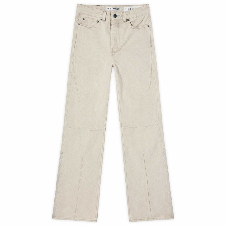 Photo: Our Legacy Women's Moto Cut Jeans in Ghost