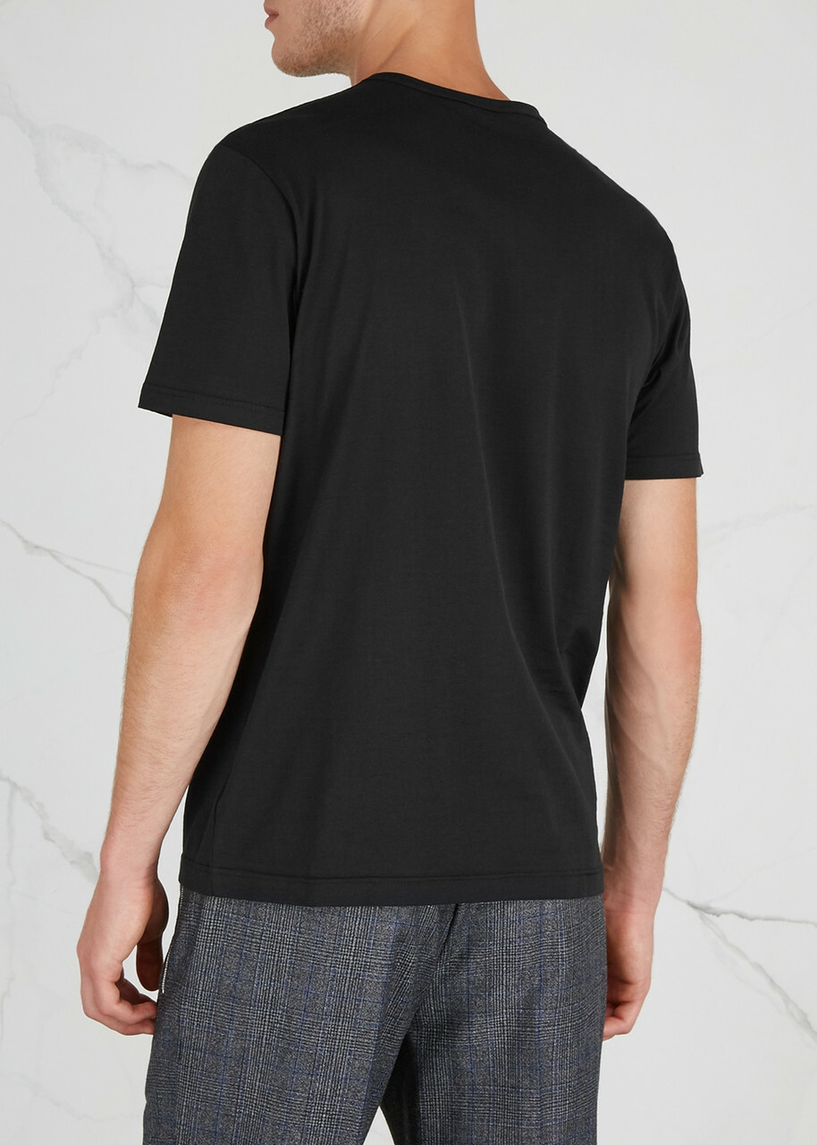 Sunspel Cotton T-shirt Black