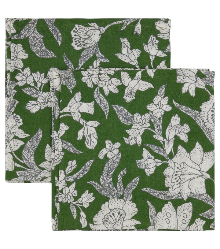 Photo: La DoubleJ Lilium Avorio Large set of 2 linen napkins