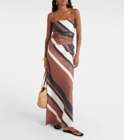 Faithfull Dalicenca striped linen maxi skirt