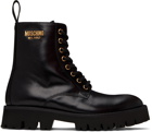 Moschino Black Plate Boots