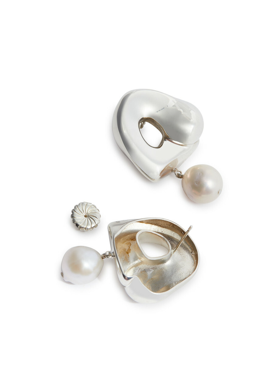 Agmes X Simone Bodmer-Turner Sandra Large Sterling Silver Drop Earrings - One Size