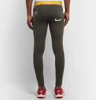 Nike x Undercover - GYAKUSOU Helix NRG Logo-Print Dri-FIT Running Tights - Gray