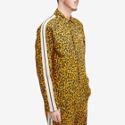 Palm Angels Men's Leopard Track Shirt in Orange