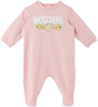 Moschino Baby Pink Printed Jumpsuit
