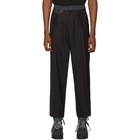 McQ Alexander McQueen Black Pinstripe Ben Trousers