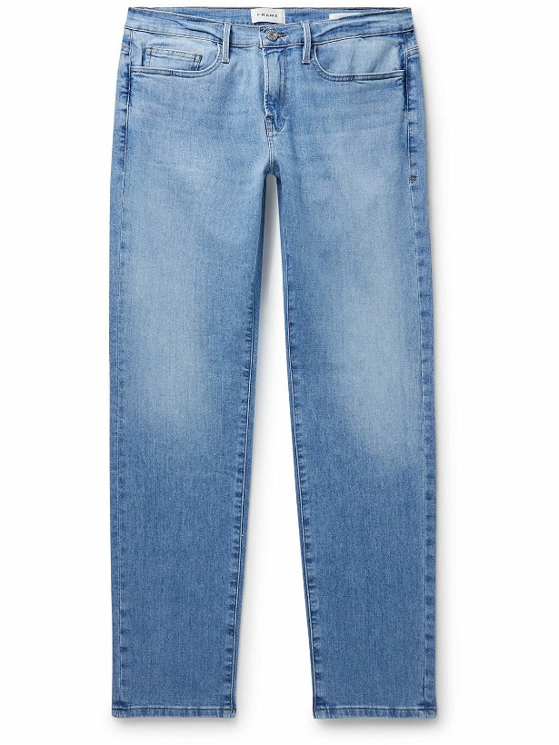 Photo: FRAME - L'Homme Slim-Fit Organic Jeans - Blue