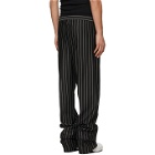 Random Identities Black and Grey Stripe Dressy Lounge Pants