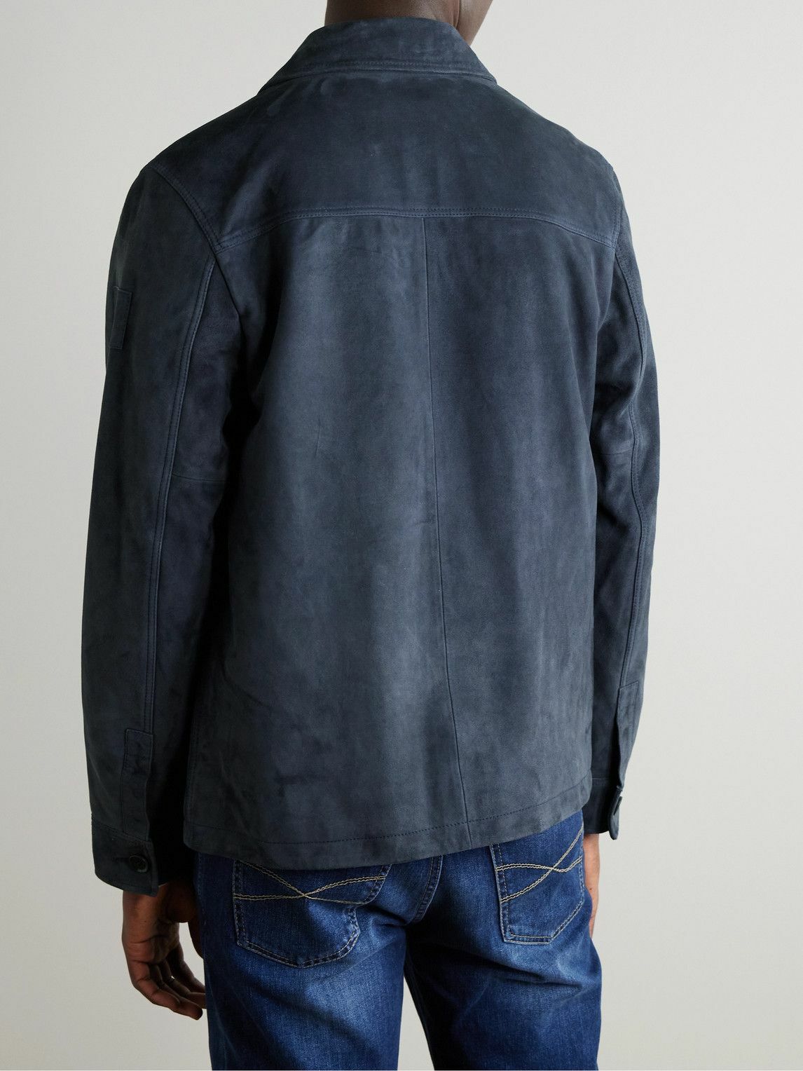 Belstaff - Waypoint Suede Overshirt - Blue