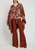 Etro Paisley-jacquard Brushed Wool-blend Cape - Multi Print - One Size
