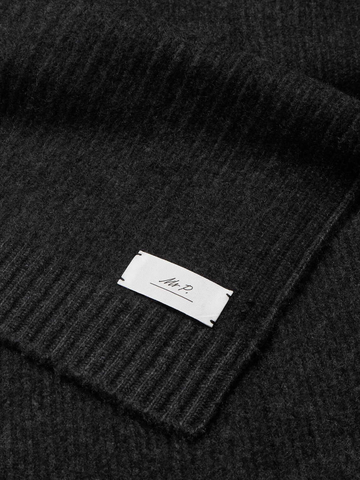 Mr P. - Ribbed Cashmere Scarf