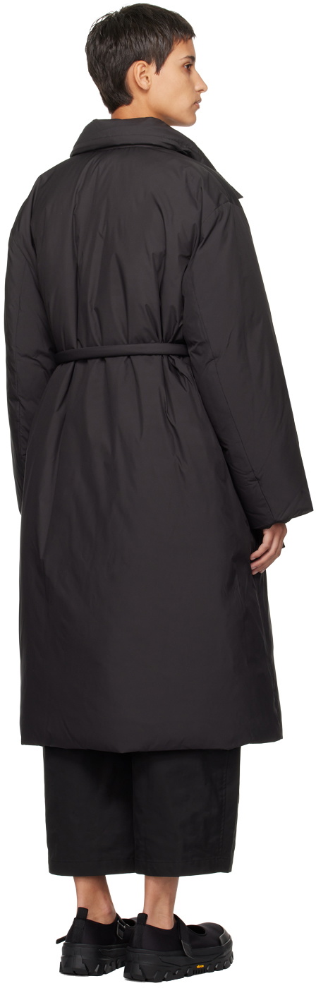 AMOMENTO Black Belted Down Coat