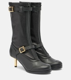 Sacai Aviator leather boots