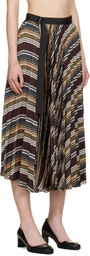 sacai Multicolor Horizontal Stripe Midi Skirt