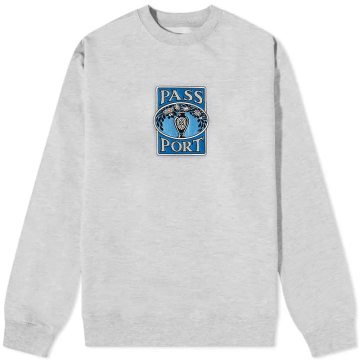 Photo: Pass~Port Men's Vase Embroidery Sweat in Ash Heather