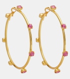 Magda Butrym Embellished gold-plated hoop earrings