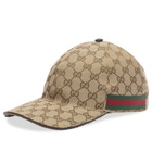 Gucci Men's GG Logo Baseball Cap in Beige