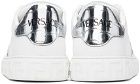 Versace White & Silver Greca Sneakers