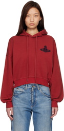 Vivienne Westwood Red Cropped Box Hoodie