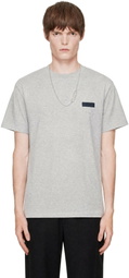 Givenchy Gray Regular Fit Logo T-shirt