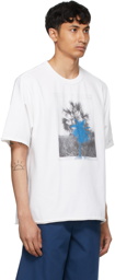 Kenzo White High Summer Oversized Tropical Graffiti T-Shirt